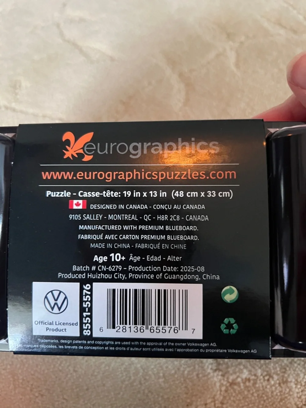 Eurographics VW Road Trips 550-Piece Jigsaw Puzzle